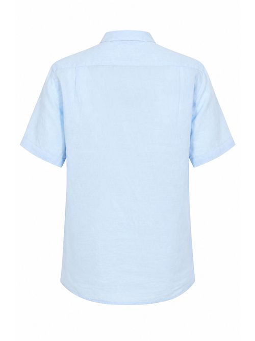 Camicia Sfinos in lino Azzurro Mc2 Saint Barth | SIF000200555L